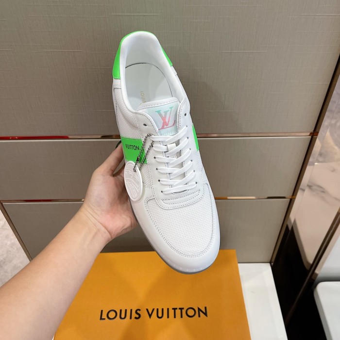 Louis Vuitton Men Shoes Fashion Sneakers RIVOLI SNEAKER Luxury Brand Casual Shoes with Original Box