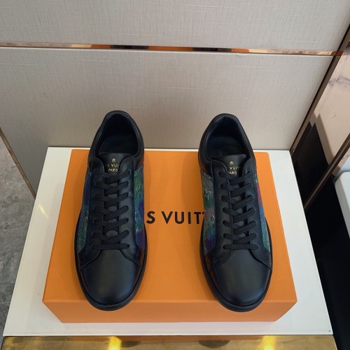 Louis Vuitton Men Shoes Fashion Sneakers LUXEMBOURG SNEAKER Monogram Luxury Brand with Original Box