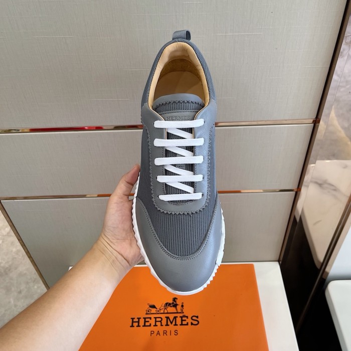 Hermes Mens Casual Shoes Fashion Sneakers Luxury Brand with Original Box