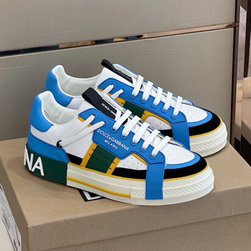 Dolce&Gabbana Men Shoes Sneakers Luxury Brand Calfskin Custom 2.Zero sneakers CS1973AQ7118B441