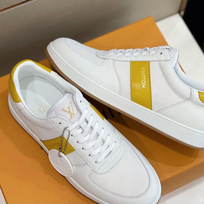 Louis Vuitton Men Shoes Fashion Sneakers RIVOLI SNEAKER Luxury Brand Casual Shoes with Original Box