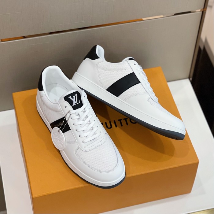 Louis Vuitton Men Shoes Fashion Sneakers RIVOLI SNEAKER Luxury Brand Casual Shoes with Original Box