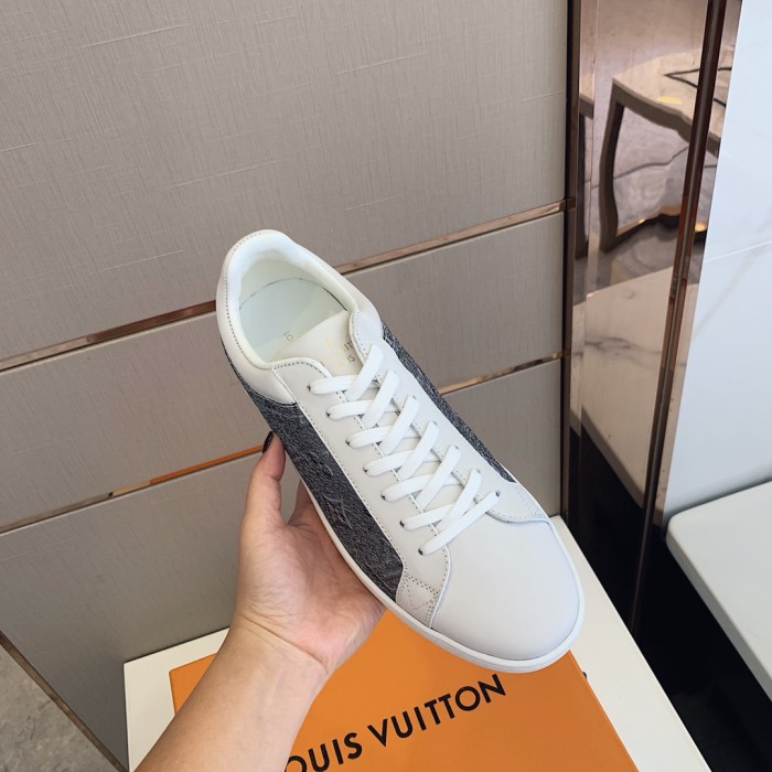 Louis Vuitton Men Shoes Fashion Sneakers LUXEMBOURG SNEAKER Monogram Luxury Brand with Original Box