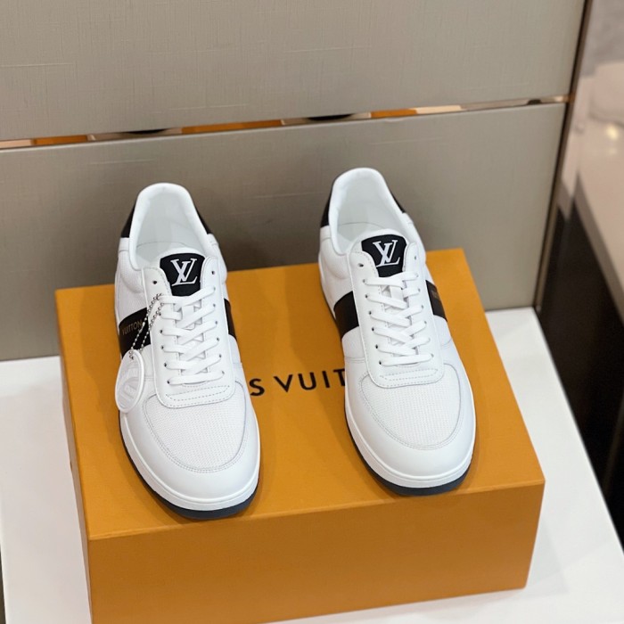Louis Vuitton Men Shoes Fashion Sneakers RIVOLI SNEAKER Luxury Brand Casual Shoes with Original Box
