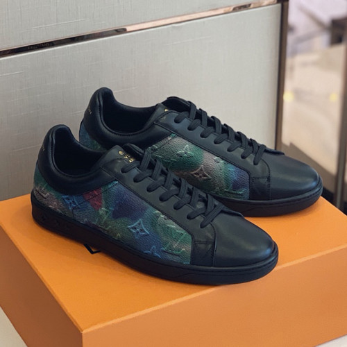 Louis Vuitton Men Shoes Fashion Sneakers LUXEMBOURG SNEAKER Monogram Luxury Brand with Original Box