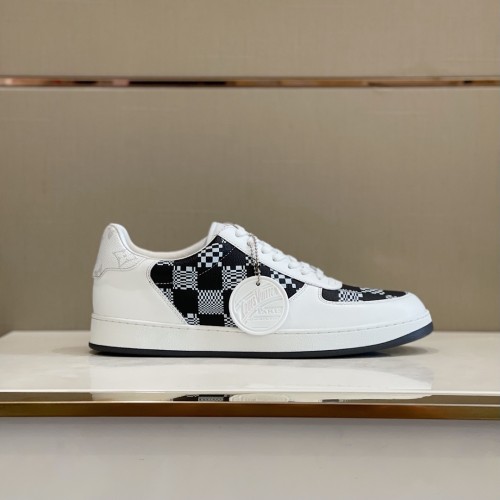 Louis Vuitton Men Shoes Fashion Sneakers RIVOLI Beverly Hills SNEAKER Luxury Brand Casual Shoes with Original Box