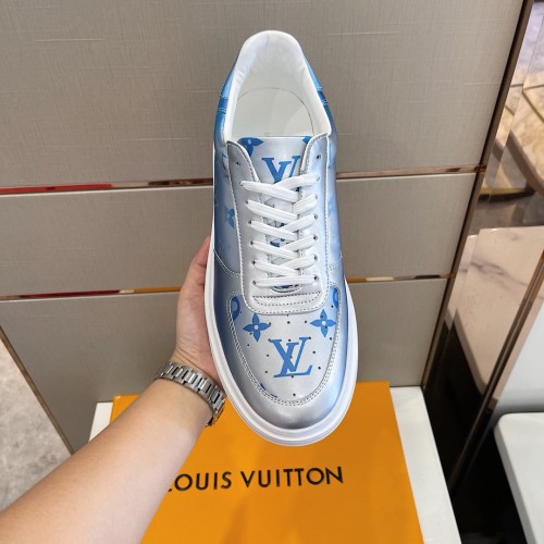 Louis Vuitton Men Shoes Fashion Sneakers RIVOLI Beverly Hills SNEAKER Luxury Brand Casual Shoes with Original Box