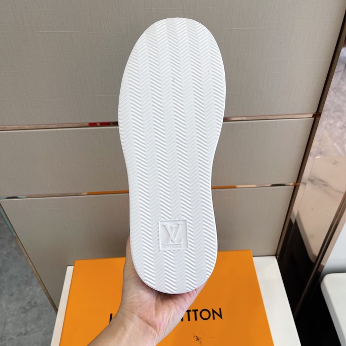 Louis Vuitton Men Shoes Fashion Sneakers RIVOLI Beverly Hills SNEAKER Luxury Brand Casual Shoes with Original Box