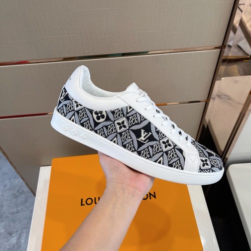 Louis Vuitton Men Shoes Fashion Sneakers LUXEMBOURG SNEAKER Monogram Luxury Brand with Original Box