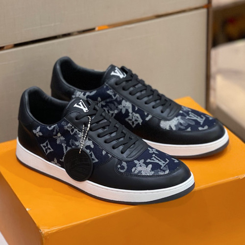 Louis Vuitton Men Shoes Fashion Sneakers RIVOLI Beverly Hills SNEAKER Luxury Brand Casual Shoes with Original Box