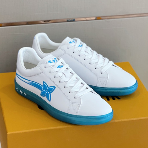 Louis Vuitton Men Shoes Fashion Sneakers LUXEMBOURG SNEAKER Monogram Luxury Brand with Original Box