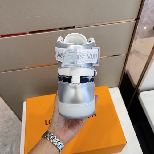 Louis Vuitton Men Shoes Sneakers Casual Luxury Brand RIVOLI SNEAKER BOOT with Original Box