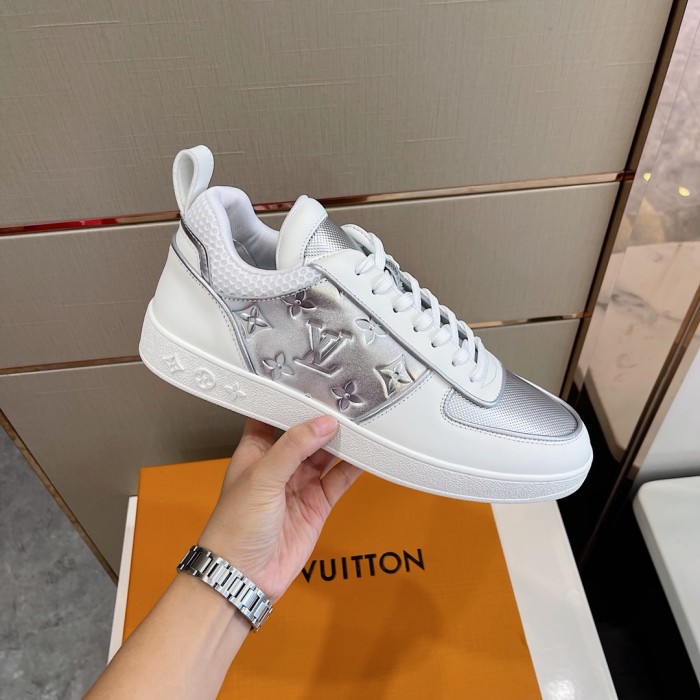Louis Vuitton Men Shoes Fashion Sneakers RIVOLI Beverly Hills SNEAKER Luxury Brand Casual Shoes with Original Box