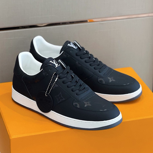 Louis Vuitton Men Shoes Fashion Sneakers RIVOLI Beverly Hills SNEAKER Luxury Brand Casual Shoes with Original Box