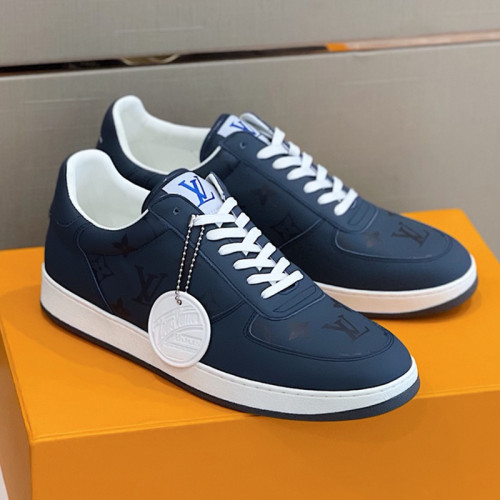 Louis Vuitton Men Shoes Fashion Sneakers RIVOLI Beverly Hills SNEAKER Luxury Brand Casual Shoes with Original Box