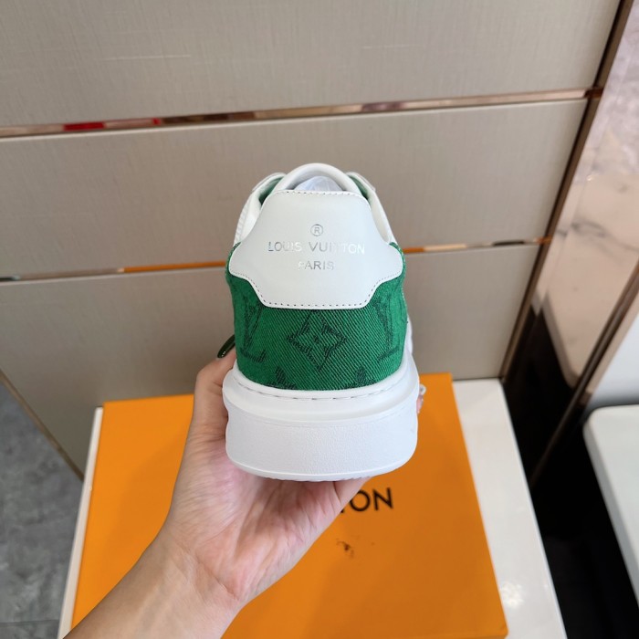 Louis Vuitton Men Shoes Fashion Sneakers RIVOLI Beverly Hills SNEAKER Luxury Brand Casual Shoes with Original Box