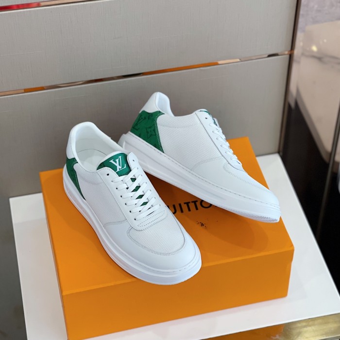 Louis Vuitton Men Shoes Fashion Sneakers RIVOLI Beverly Hills SNEAKER Luxury Brand Casual Shoes with Original Box