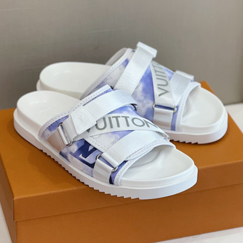 Louis Vuitton Mens Shoes Slippers Sandals Flip Flop Luxury Brand Honolulu LV TRAINER MULE with Original Box 1A9JVM
