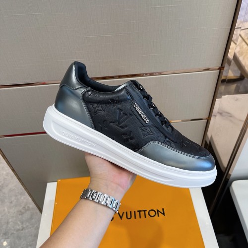 Louis Vuitton Men Shoes Fashion Sneakers RIVOLI Beverly Hills SNEAKER Luxury Brand Casual Shoes with Original Box