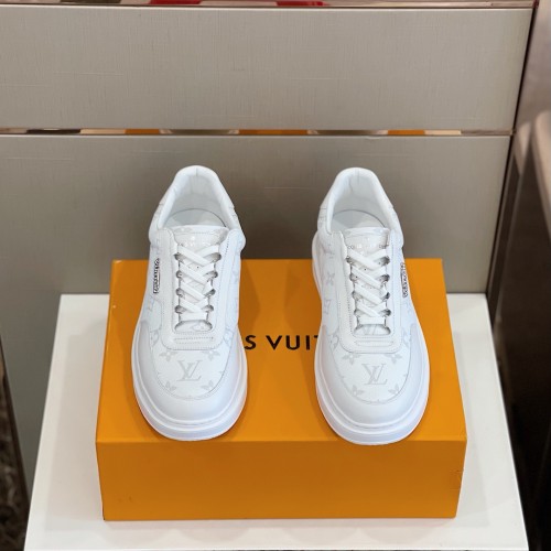 Louis Vuitton Men Shoes Fashion Sneakers RIVOLI Beverly Hills SNEAKER Luxury Brand Casual Shoes with Original Box