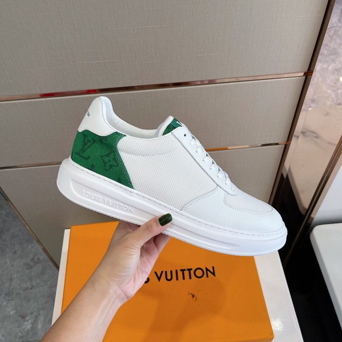 Louis Vuitton Men Shoes Fashion Sneakers RIVOLI Beverly Hills SNEAKER Luxury Brand Casual Shoes with Original Box