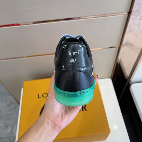 Louis Vuitton Men Shoes Fashion Sneakers LUXEMBOURG SNEAKER Monogram Luxury Brand with Original Box