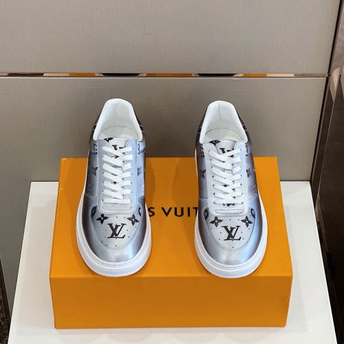Louis Vuitton Men Shoes Fashion Sneakers RIVOLI Beverly Hills SNEAKER Luxury Brand Casual Shoes with Original Box