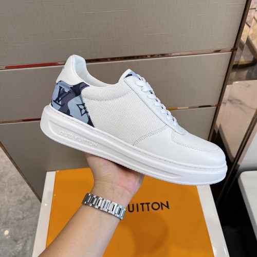 Louis Vuitton Men Shoes Fashion Sneakers RIVOLI Beverly Hills SNEAKER Luxury Brand Casual Shoes with Original Box