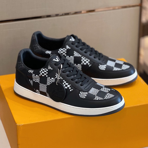 Louis Vuitton Men Shoes Fashion Sneakers RIVOLI Beverly Hills SNEAKER Luxury Brand Casual Shoes with Original Box