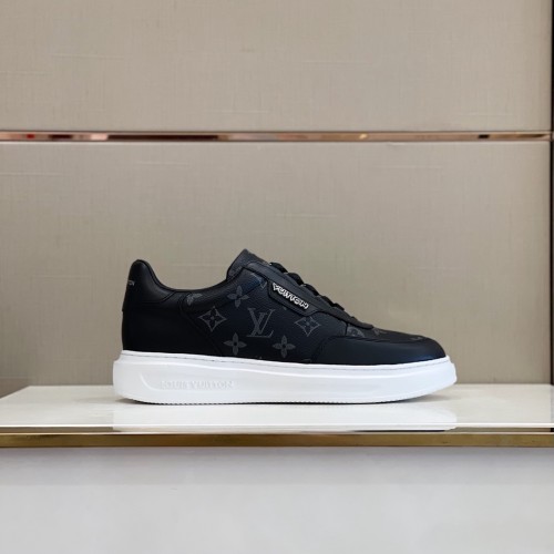 Louis Vuitton Men Shoes Fashion Sneakers RIVOLI Beverly Hills SNEAKER Luxury Brand Casual Shoes with Original Box