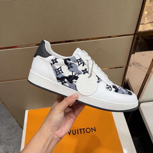 Louis Vuitton Men Shoes Fashion Sneakers RIVOLI Beverly Hills SNEAKER Luxury Brand Casual Shoes with Original Box