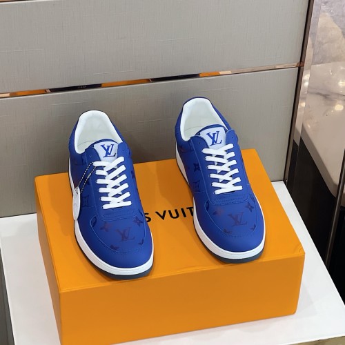 Louis Vuitton Men Shoes Fashion Sneakers RIVOLI Beverly Hills SNEAKER Luxury Brand Casual Shoes with Original Box