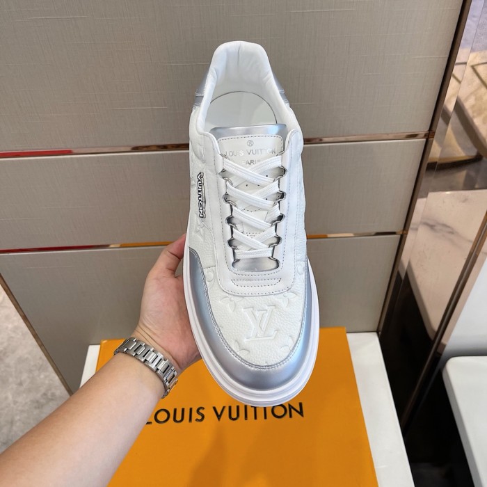 Louis Vuitton Men Shoes Fashion Sneakers RIVOLI Beverly Hills SNEAKER Luxury Brand Casual Shoes with Original Box