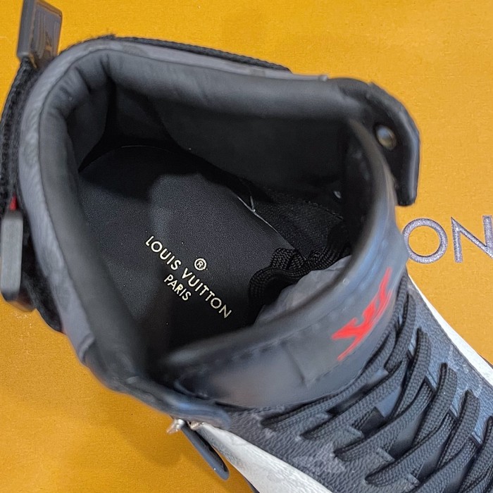Louis Vuitton Men Shoes Sneakers Casual Luxury Brand RIVOLI SNEAKER BOOT with Original Box