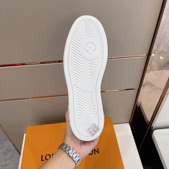 Louis Vuitton Men Shoes Fashion Sneakers RIVOLI Beverly Hills SNEAKER Luxury Brand Casual Shoes with Original Box