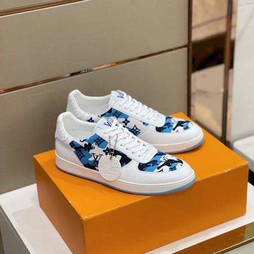 Louis Vuitton Men Shoes Fashion Sneakers RIVOLI Beverly Hills SNEAKER Luxury Brand Casual Shoes with Original Box
