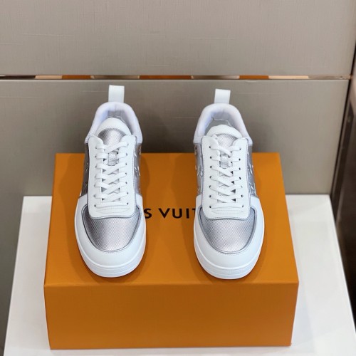 Louis Vuitton Men Shoes Fashion Sneakers RIVOLI Beverly Hills SNEAKER Luxury Brand Casual Shoes with Original Box