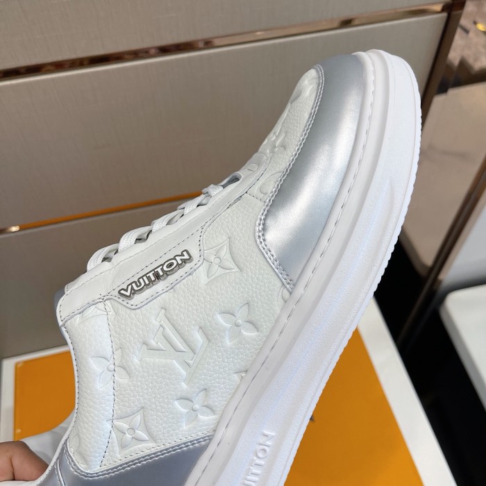 Louis Vuitton Men Shoes Fashion Sneakers RIVOLI Beverly Hills SNEAKER Luxury Brand Casual Shoes with Original Box
