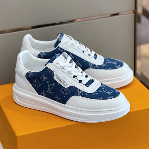 Louis Vuitton Men Shoes Fashion Sneakers RIVOLI Beverly Hills SNEAKER Luxury Brand Casual Shoes with Original Box