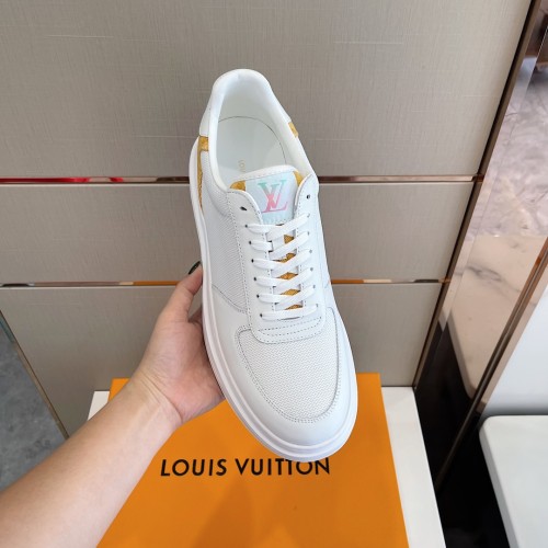 Louis Vuitton Men Shoes Fashion Sneakers RIVOLI Beverly Hills SNEAKER Luxury Brand Casual Shoes with Original Box