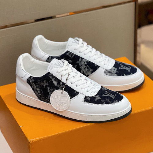 Louis Vuitton Men Shoes Fashion Sneakers RIVOLI Beverly Hills SNEAKER Luxury Brand Casual Shoes with Original Box