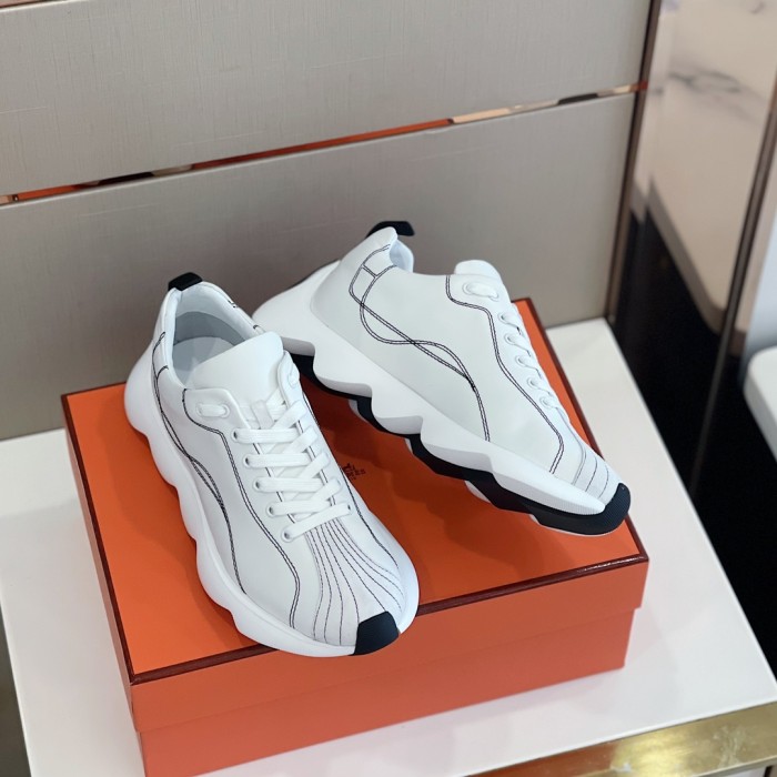 Hermes Mens Casual Shoes Fashion Sneakers Luxury Brand with Original Box