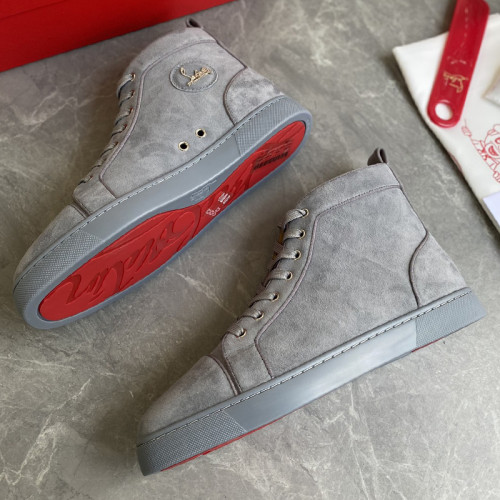 Christian Louboutin Mens Shoes Luxury Brand Red Bottom Design Louis Junior Spikes Flat with Original Box CL sneakers