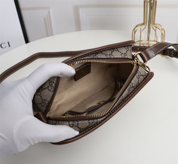 Gucci Womens Mens Bags Crossbody Shoulder Messenger Bags Luxury Brand Gucci GG Mini bag with Interlocking G with Original Box 658572 92TCG 8563