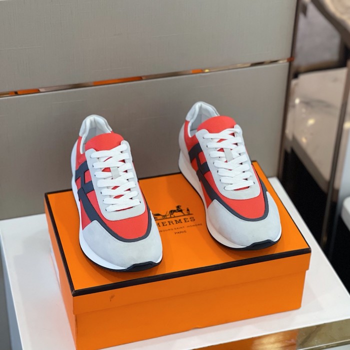 Hermes Mens Casual Shoes Fashion Sneakers Luxury Brand with Original Box