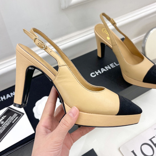 Chanel Womens Shoes Pumps Fashion Sandals Summer Design 9.5cm Heel Luxury Brand Design with Original Box