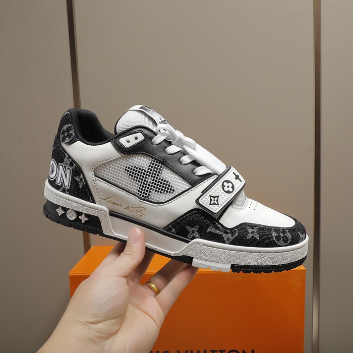 Louis Vuitton Men Shoes Fashion Sneakers Design Luxury Brand LV TRAINER SNEAKER with Original Box 1A9ZI6