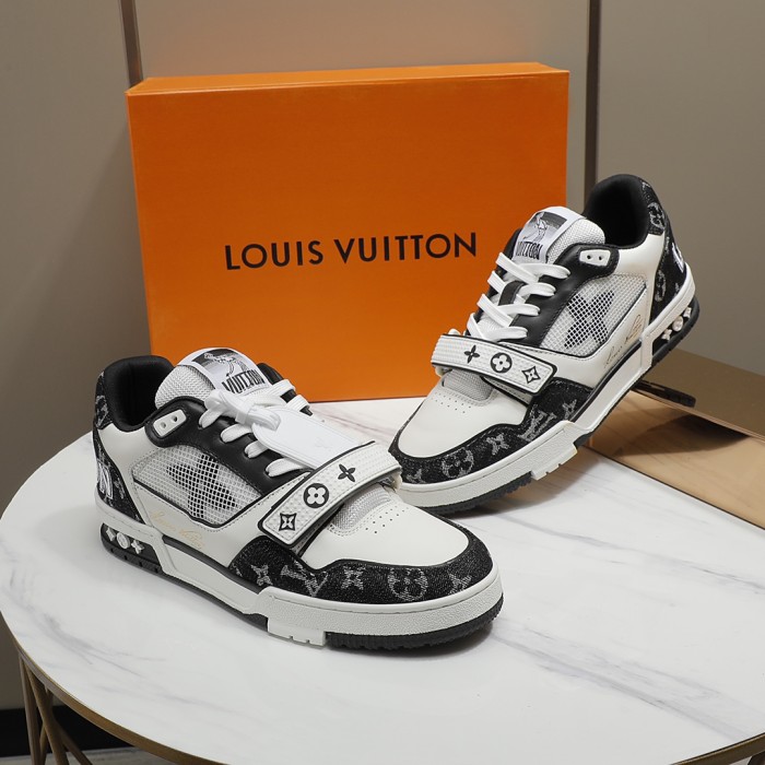 Louis Vuitton Men Shoes Fashion Sneakers Design Luxury Brand LV TRAINER SNEAKER with Original Box 1A9ZI6