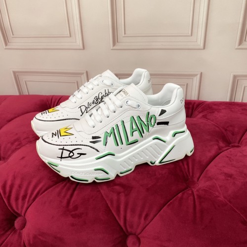 Dolce&Gabbana Womens Shoes Sneakers Luxury Brand Mixed-material Daymaster sneakers with DG logo CS1941AQ7098B706