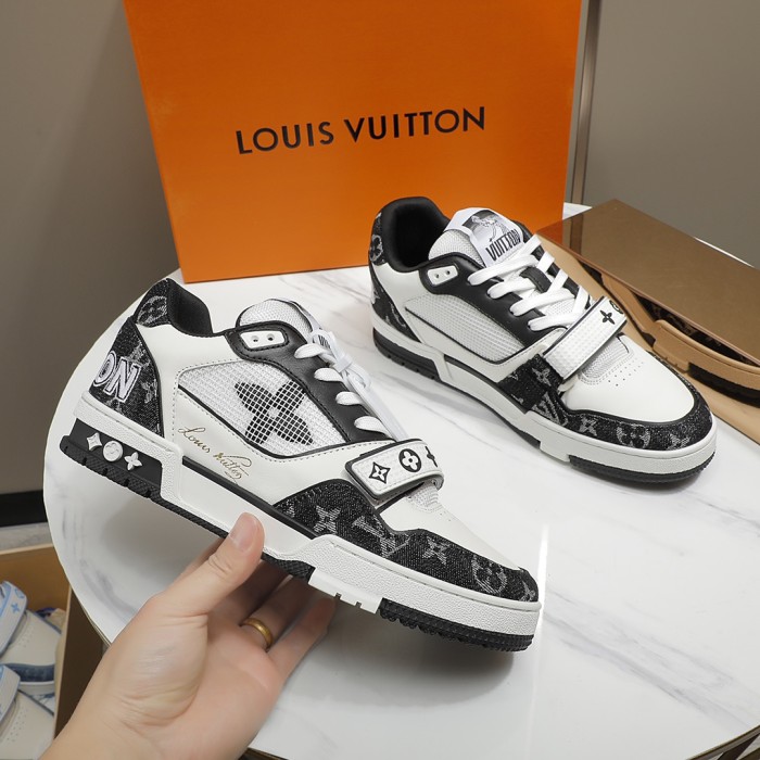 Louis Vuitton Men Shoes Fashion Sneakers Design Luxury Brand LV TRAINER SNEAKER with Original Box 1A9ZI6